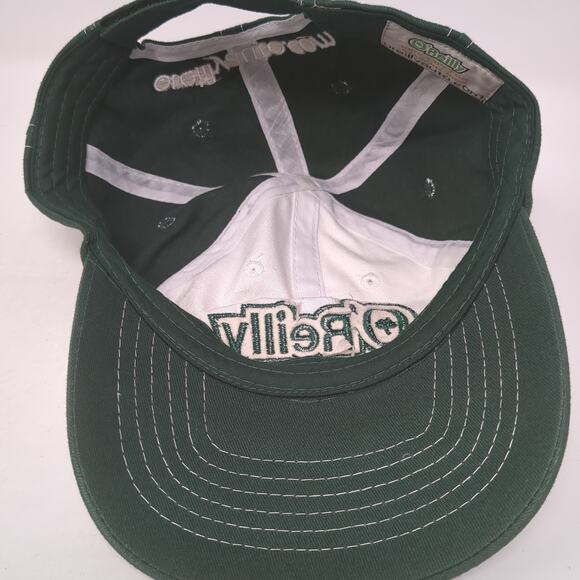O'Reilly Auto Parts Strapback Baseball Cap Green One Size Adjustable Embroidered - Picture 7 of 9
